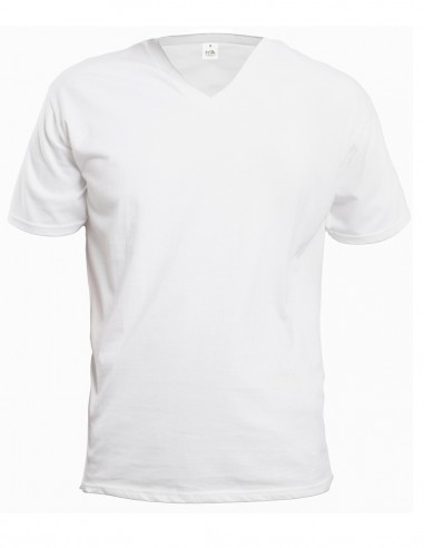 Silk T-Shirt V-Neck inSilk Silkbasics White