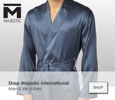 Silk men's robe